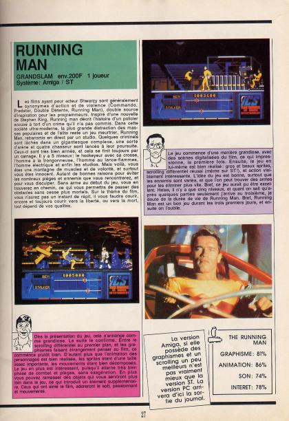 Running Man Test Amiga
