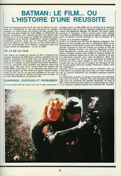 Batman The Movie Dossier