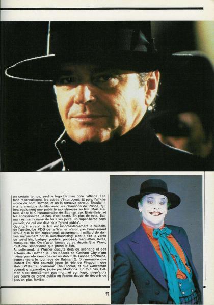 Batman The Movie Dossier