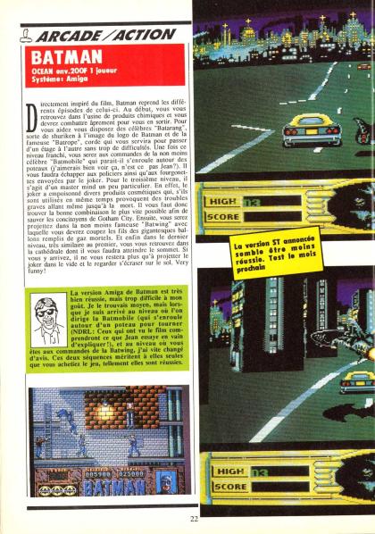 Batman The Movie Test Amiga