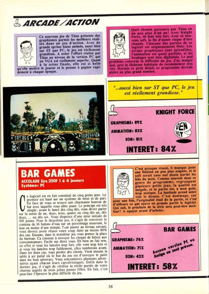 Knight Force Test Atari ST
