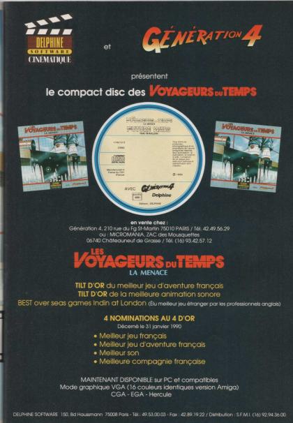 Voyageurs du Temps, Les Publicité