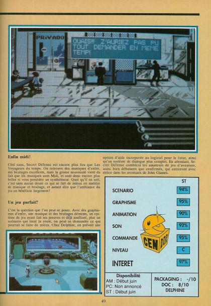 Operation Stealth Test Atari ST