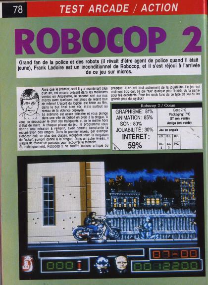 Robocop 2 Test Amiga