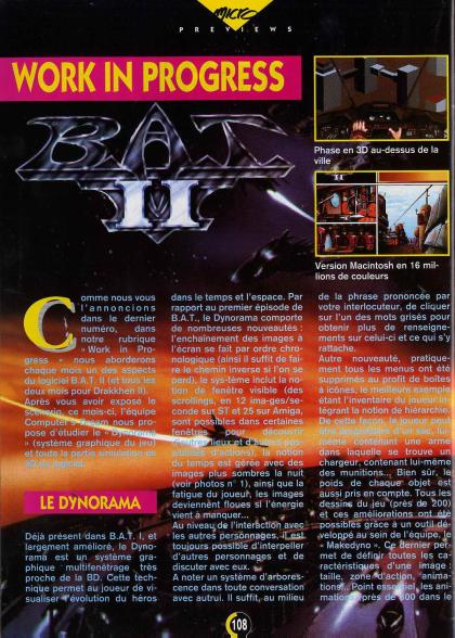 B.A.T. II : The Koshan Conspiracy Working Progress