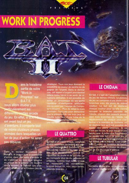 B.A.T. II : The Koshan Conspiracy Working Progress