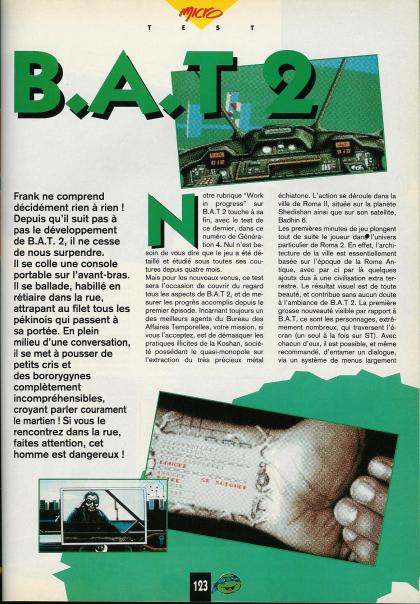 B.A.T. II : The Koshan Conspiracy Test