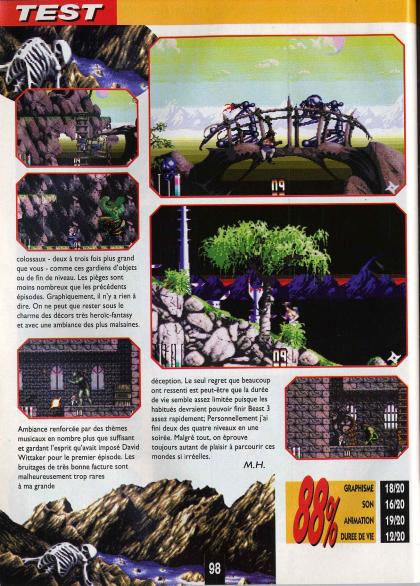 Shadow Of The Beast III Test Amiga