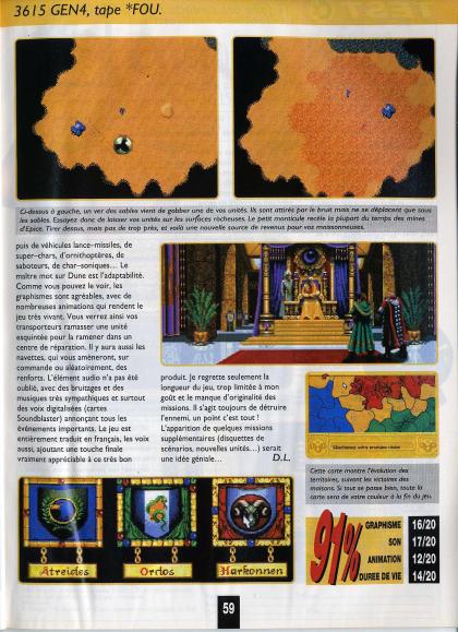 Dune II : Battle for Arrakis Test PC