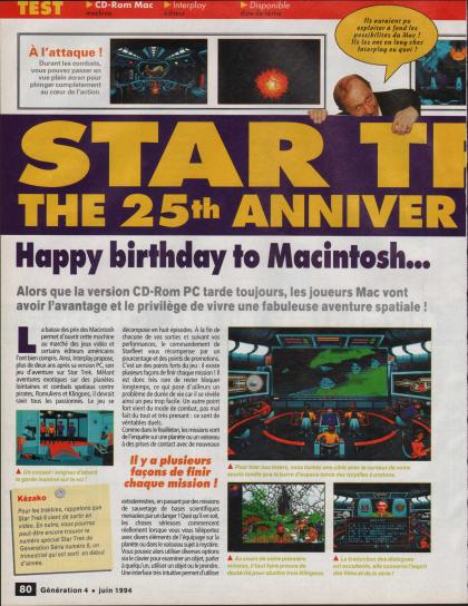 Star Trek - 25 th Anniversary Test Mac