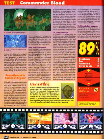 Commander Blood Test PC