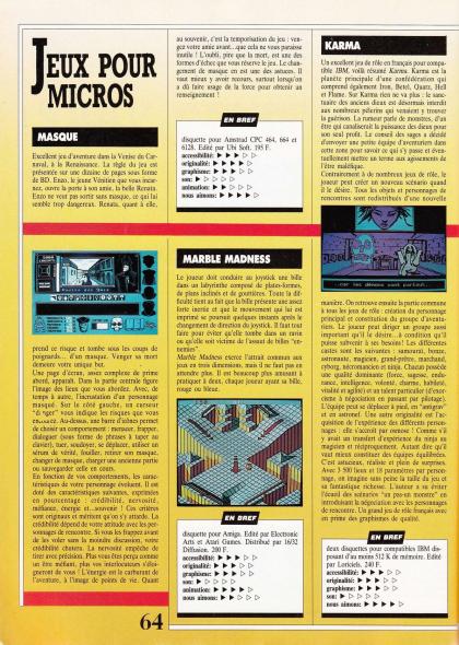 Masque + Test Amstrad CPC