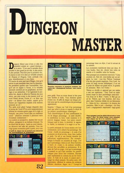 Dungeon Master Test Atari ST