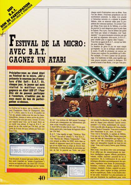 B.A.T. Test Atari ST
