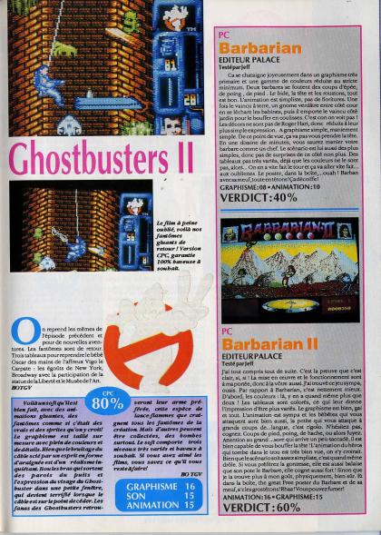 Ghostbusters II Test Amstrad CPC