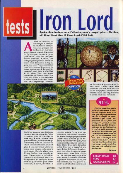 Iron Lord Test Atari ST