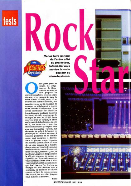 Rock Star Test Atari ST