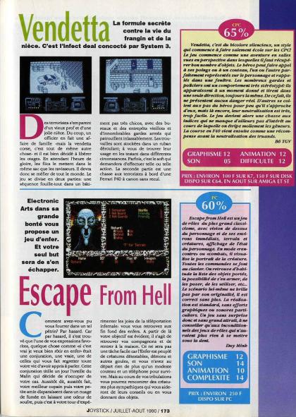 Vendetta Test Amstrad CPC
