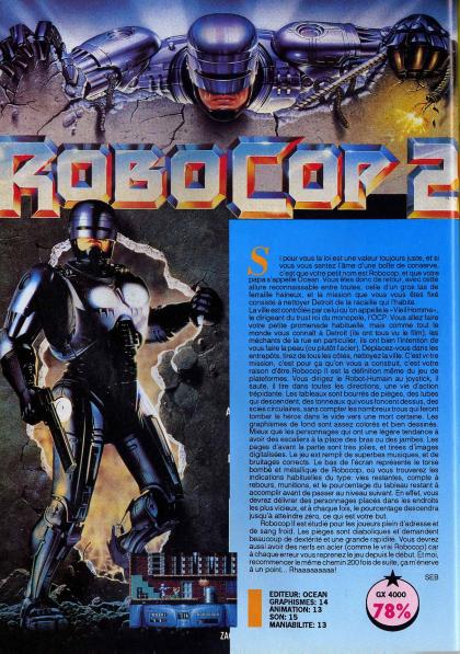 Robocop 2 Test GX-4000