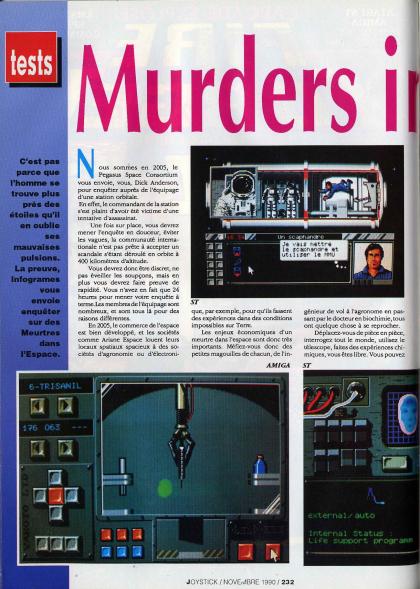 Murders in Space Test Amiga
