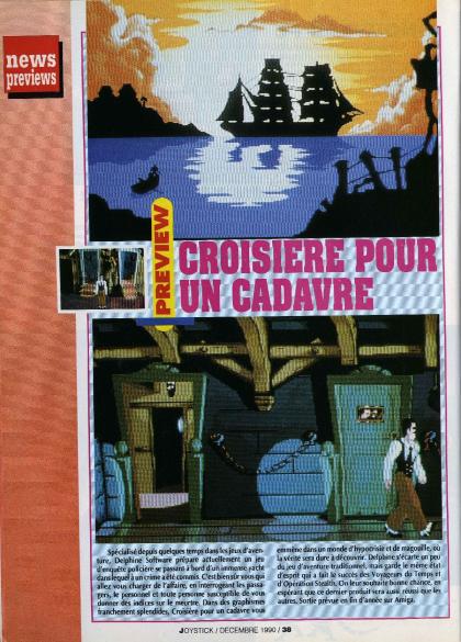 Croisière Pour Un Cadavre Preview Amiga