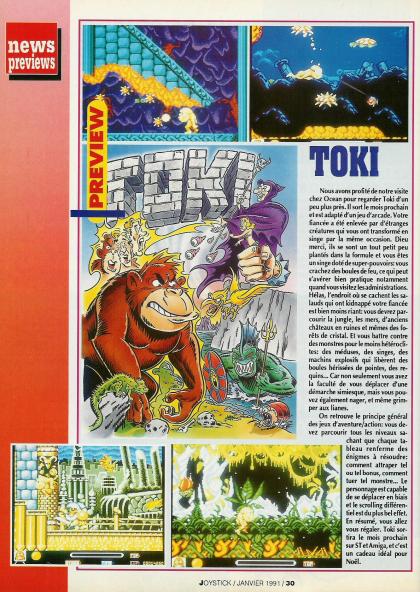 Toki Preview Amiga