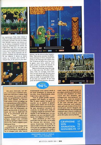 Toki Test Amiga