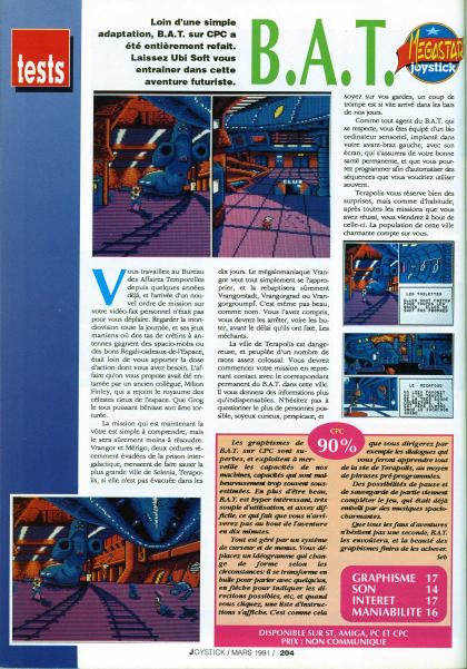 B.A.T. Test Amstrad CPC