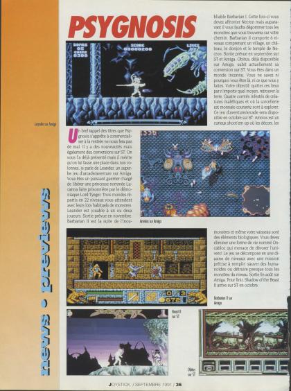 Shadow Of The Beast II Preview Atari ST