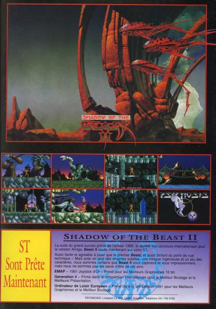 Shadow Of The Beast II Publicité Atari ST