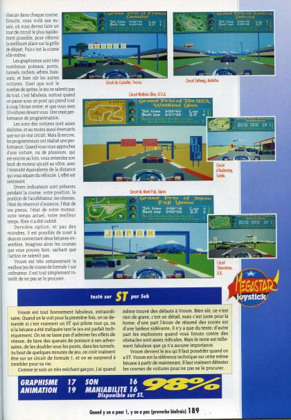 Vroom Test Atari ST
