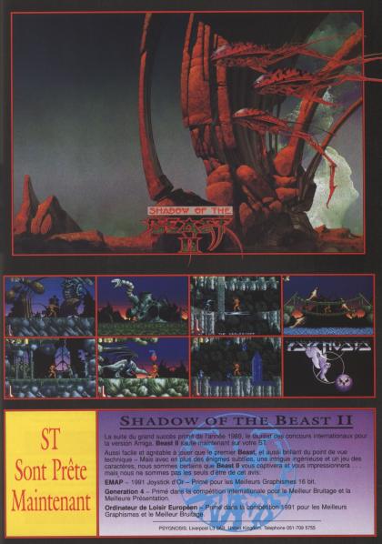 Shadow Of The Beast II Publicité Atari ST
