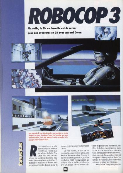 Robocop 3 Test Amiga