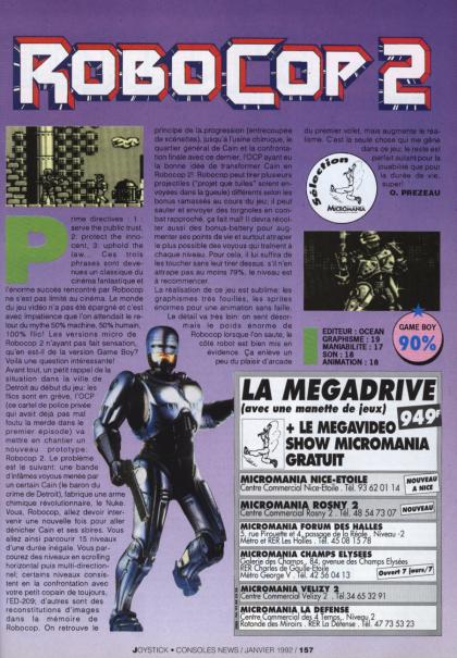 Robocop 2 Test Game Boy