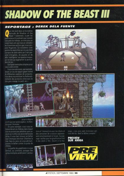 Shadow Of The Beast III Preview Amiga