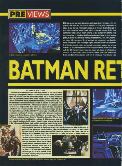 Batman Returns Preview PC