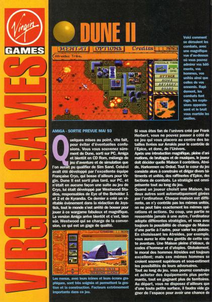 Dune II : Battle for Arrakis Preview Amiga