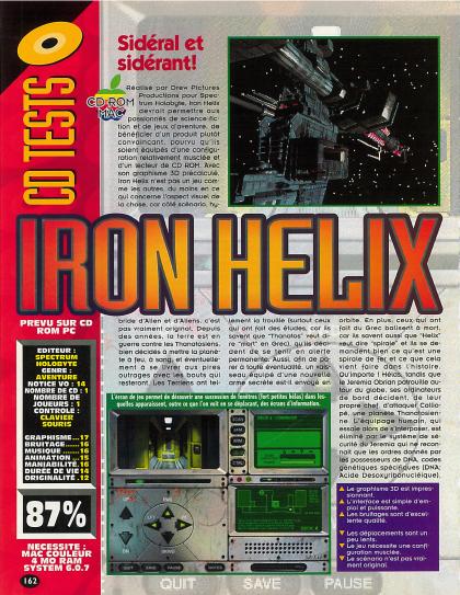 Iron Helix Test Mac