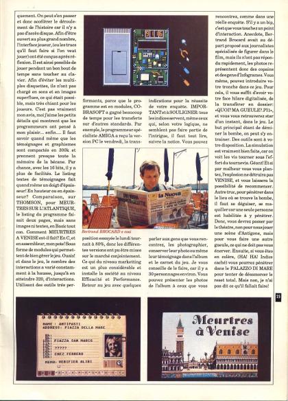 Meurtres à Venise Reportage