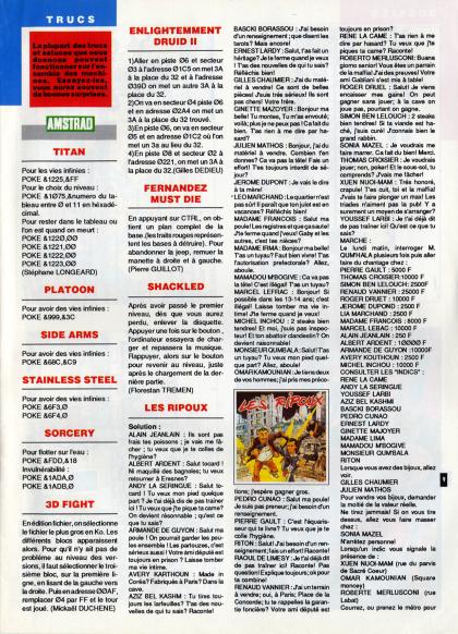 Ripoux Solution Amstrad CPC