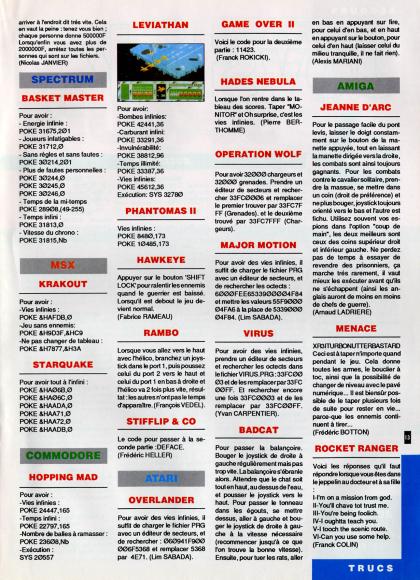 Ripoux Solution Amstrad CPC