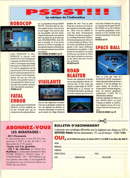 Robocop News Atari ST