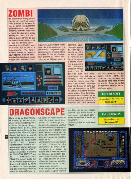 Zombi Test Atari ST