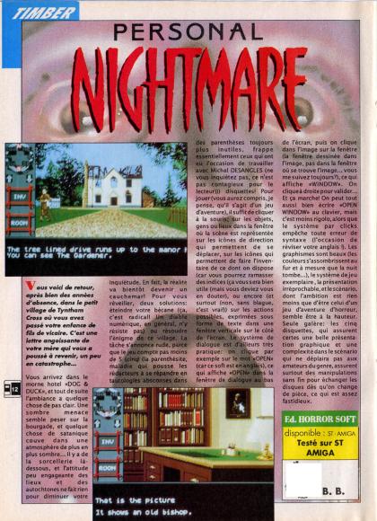 Personal Nightmare Test Amiga