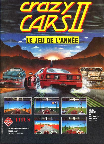 Crazy Cars II Publicité