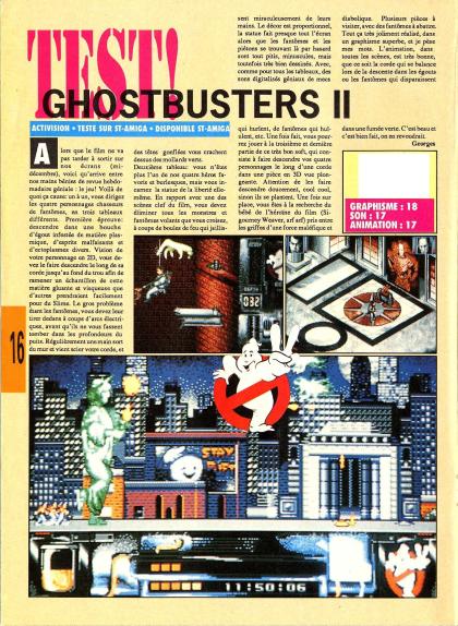 Ghostbusters II Test Amiga