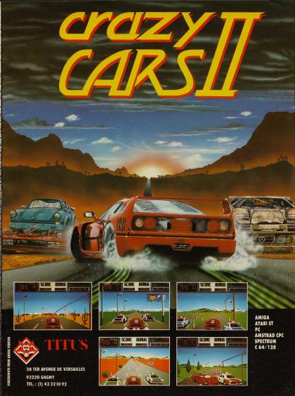 Crazy Cars II Publicité