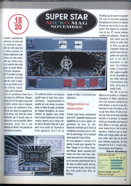 B.A.T. Test Atari ST