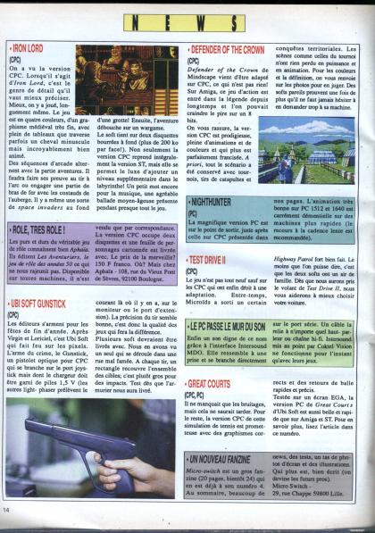 Iron Lord News Amstrad CPC