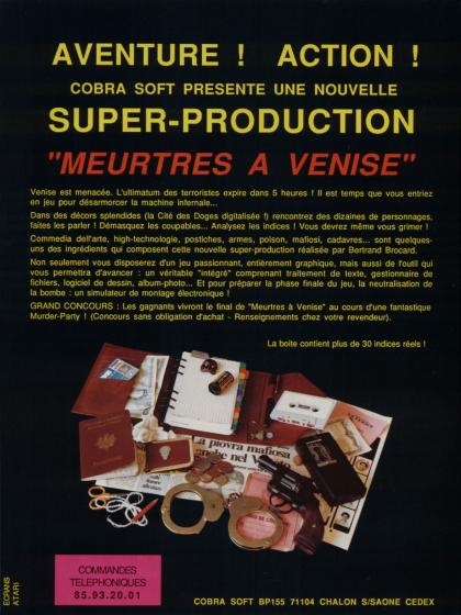 Meurtres à Venise Publicité